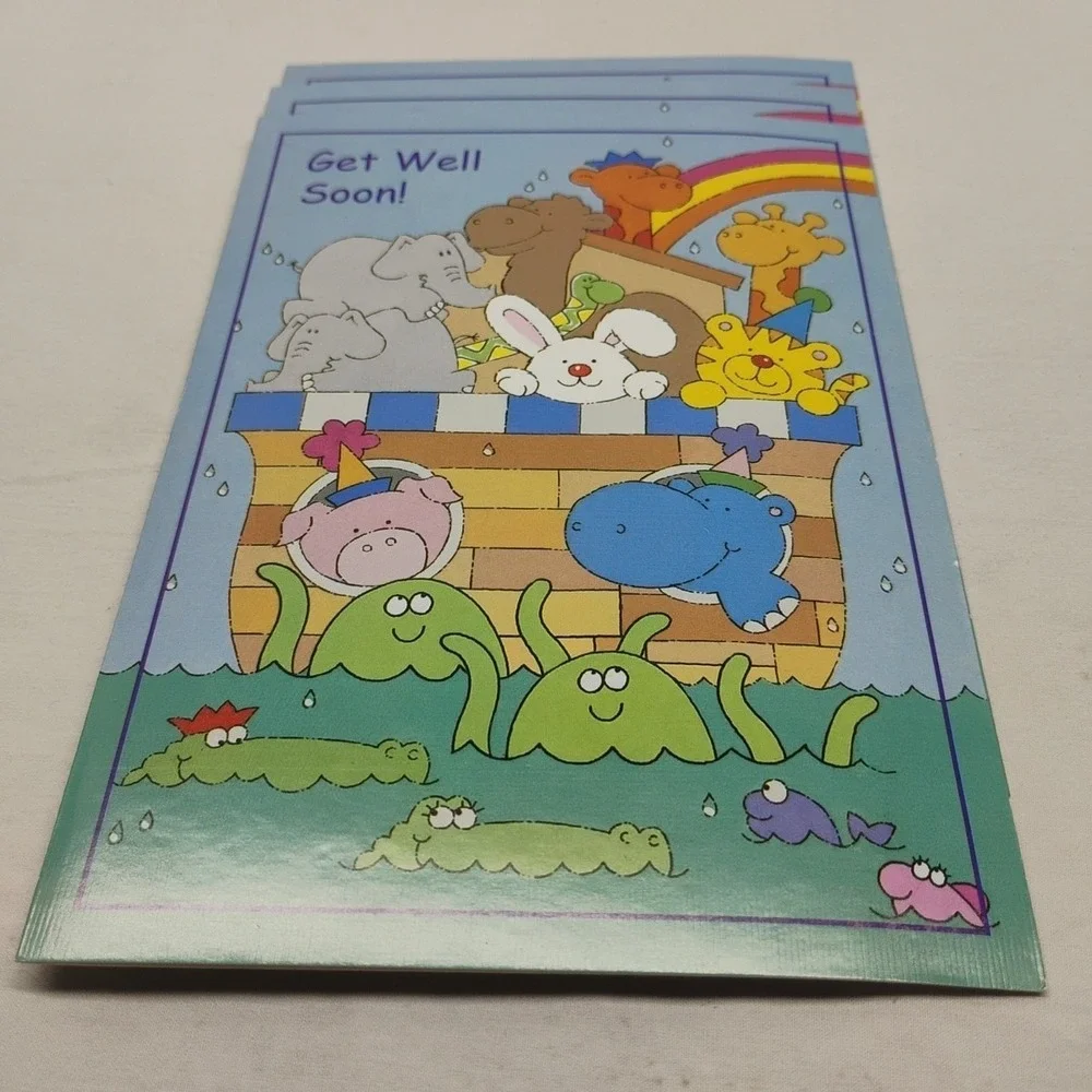 NOS Christian Inspirations Jump For Joy Childrens Get‎ Well 12 Cards Envelopes